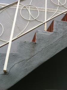 cracked stairs